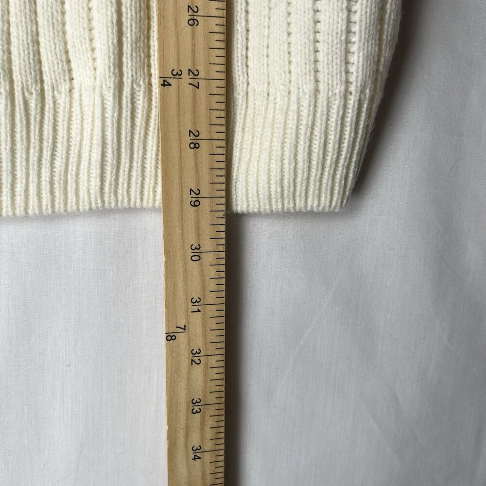 Sun River Clothing Co Pull Over Knit Sweater Women’s XL Red Black Ivory Stripes - Picture 5 of 12